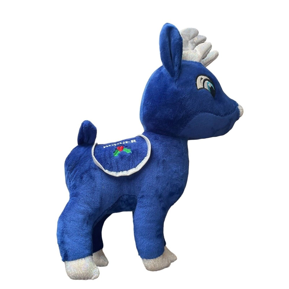 KellyToy Blue Donner Santa’s Classic Reindeer Collection Christmas Plush Sparkle